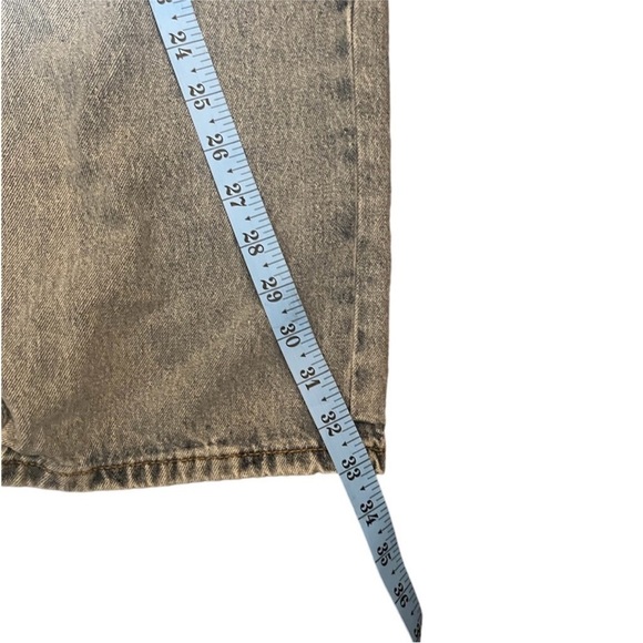 NASTY GAL High Waist Intentionally Distressed Baggy Jeans SZ 6 Lt Blue Denim EUC - Picture 12 of 12